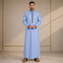 Regal Azure Blue Saudi Thobe - Men