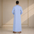 Regal Azure Blue Saudi Thobe - Men