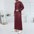 Maroon Prestige Emirati Thobe – Embroidered with Tassel