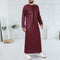 Maroon Prestige Emirati Thobe – Embroidered with Tassel
