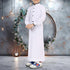 White Ember Saudi Thobe - Kids