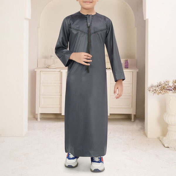 Jungle Green Emirati Thobe - Kids