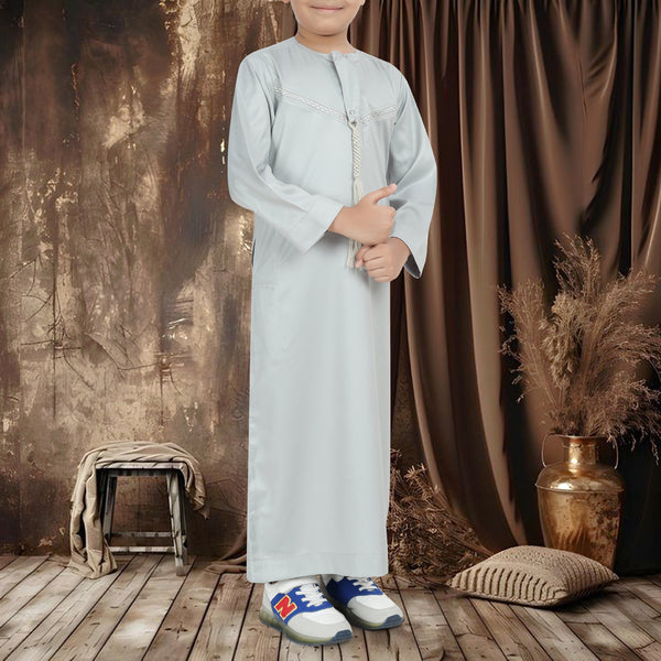 Pistachio Green Emirati Thobe - Kids