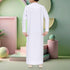 Pure White Omani Style Thobe - Kids