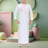 Pure White Omani Style Thobe - Kids