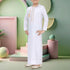 Pure White Omani Style Thobe - Kids