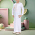 Pure White Omani Style Kids Thobe