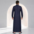 Royal Jet Blue Calligraphy Thobe -Men