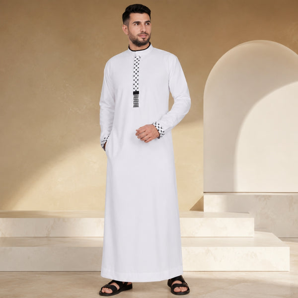 Al Qhuds White Thobe - Men