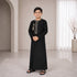 Carbon Black Omani Thobe - Kids