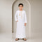 Pure White Omani Style Thobe - Kids