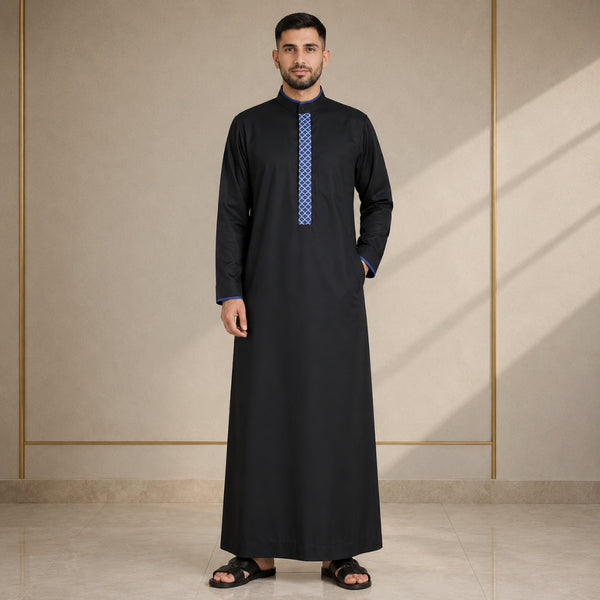Black Majestic Thobe - Men