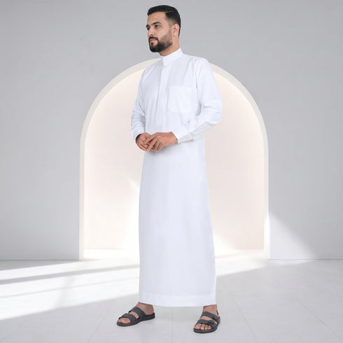 Elegant Ivory Saudi Thobe - Men