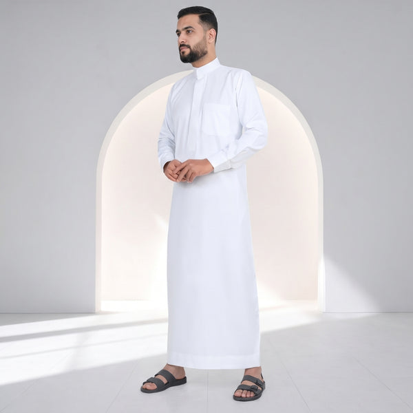 Elegant Ivory Saudi Thobe - Men