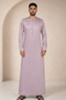 Dusky Mauve Zipper Thobe - Men