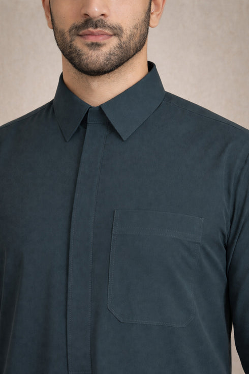 Emerald Green Qatari Thobe - Men