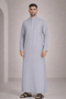 Classic Grey Saudi Thobe - Men