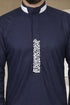 Royal Indigo Embroidered Thobe - Men