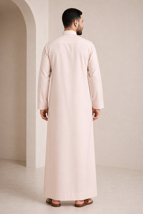 Elegant Beige Qatari Thobe - Men