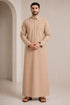 Premium Sandy Brown Qatari Thobe - Men