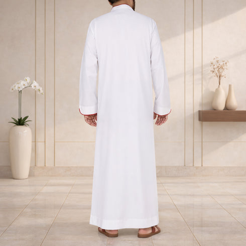 Shemagh Legacy – Red Accented Designer Thobe