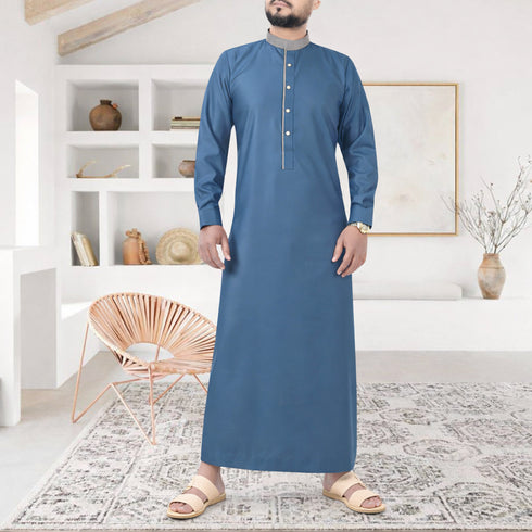 Crystal Teal – Saudi Style Designer Thobe