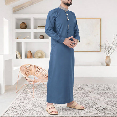 Crystal Teal – Saudi Style Designer Thobe
