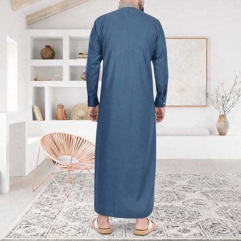 Crystal Teal – Saudi Style Designer Thobe