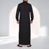 Premium Modern Onyx Black Thobe