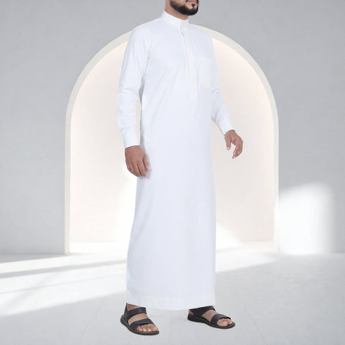 Elegant Ivory – Saudi Style Thobe
