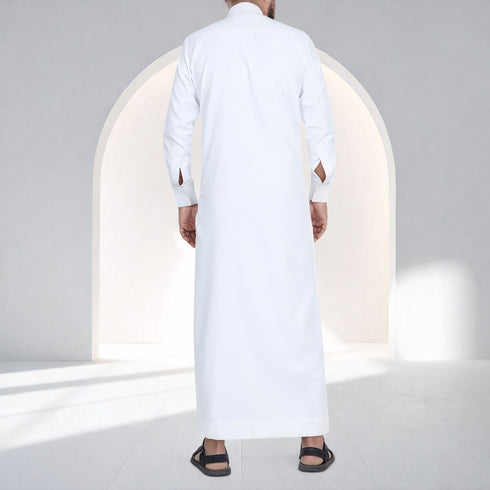 Elegant Ivory – Saudi Style Thobe