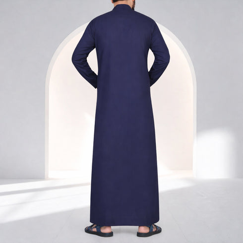 Midnight Elegant Blue Saudi Thobe