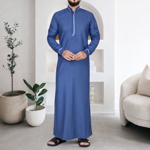 Nova Blue Men’s Thobe-Modern, Stylish & Comfortable