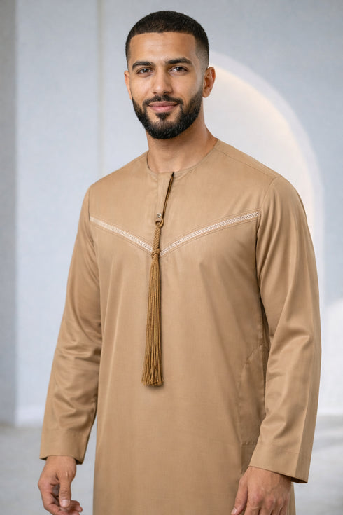 Sandy Brown Emirati Thobe