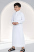 Elegant Ivory Saudi Thobe - Kids