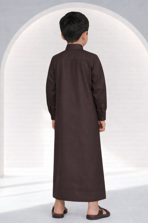 Desert Tawny Classic - Saudi Style Kids Thobe