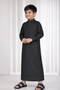Sophisticated Jet Black TR Thobe-Kids