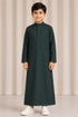 Royal Forest Green Saudi Thobe - Kids