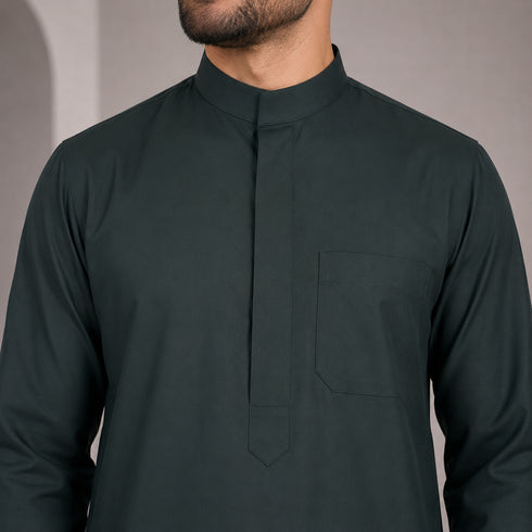 Royal Forest Green Thobe - Men