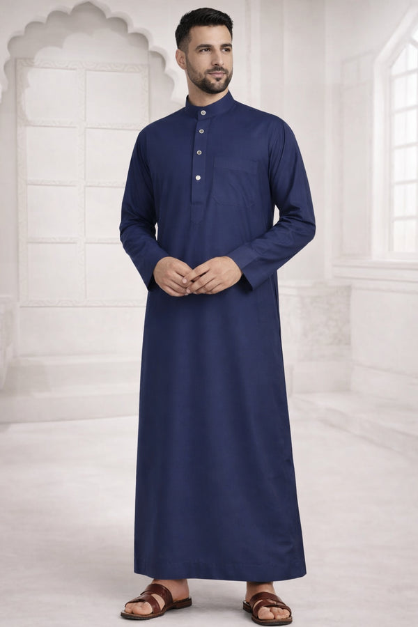 Luxury Navy Blue Thobe β Men
