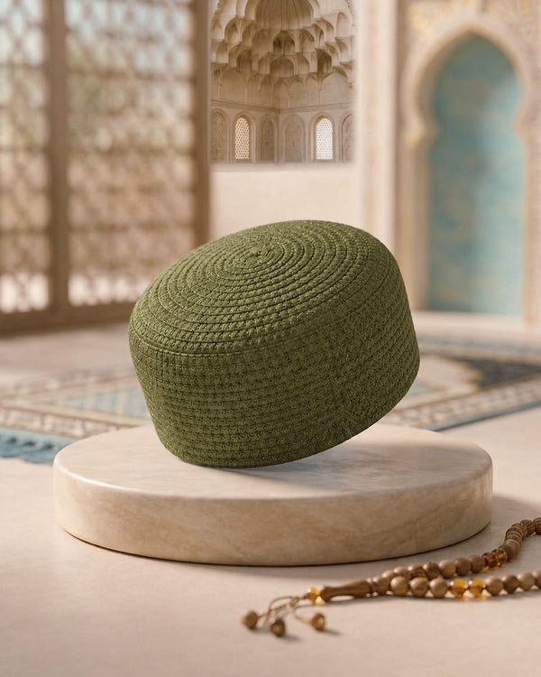 Fajr Olive Green Kufi