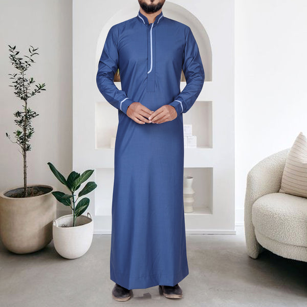 Nova Blue Men's Thobe-Modern, Stylish & Comfortable