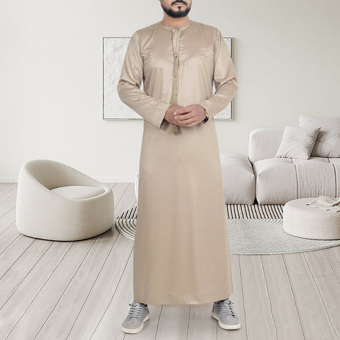 Camel Brown Emirati Thobe – Premium Islamic Men’s Wear