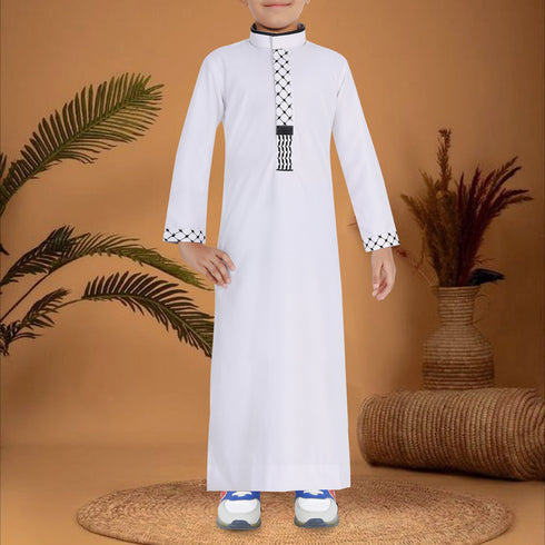 Al Qhuds White Thobe - Kids