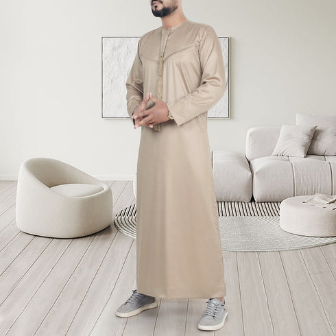 Camel Brown Emirati Thobe – Premium Islamic Men’s Wear