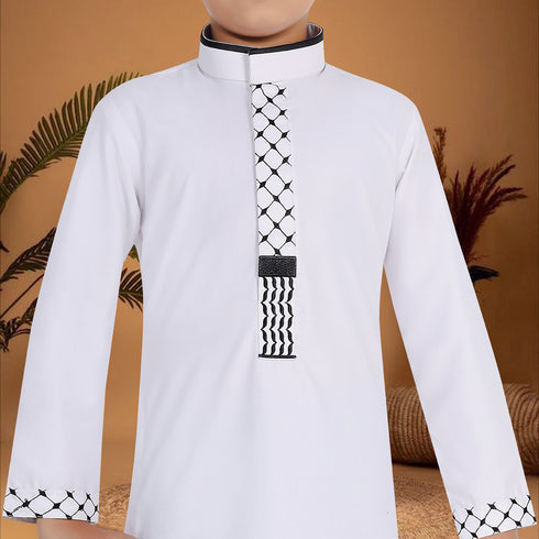 Al Qhuds White Thobe - Kids
