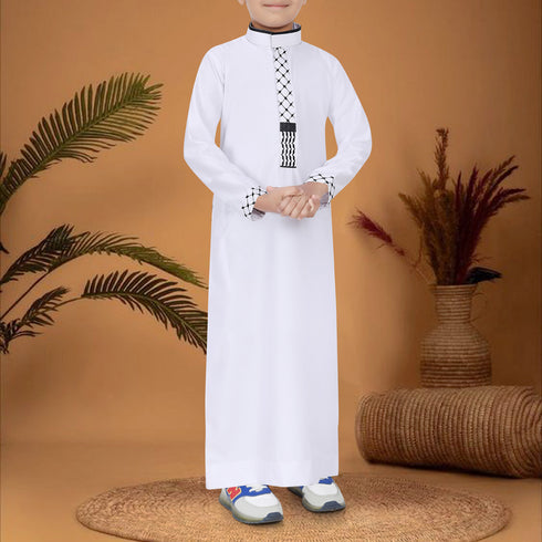 Al Qhuds White Thobe - Kids