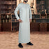 Pistachio Green Emirati Thobe with Embroidered Front & Tassel