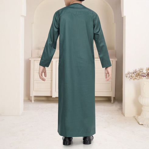 Emerald Green Emirati Style – Kids Thobe