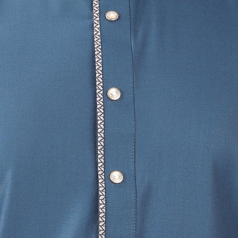 Crystal Teal – Saudi Style Designer Thobe